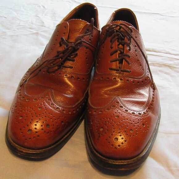 Mems Vtg Allen Edmonds Wingtip Leather Oxford Lace Up Dress Shoes Sz 10 main image 5
